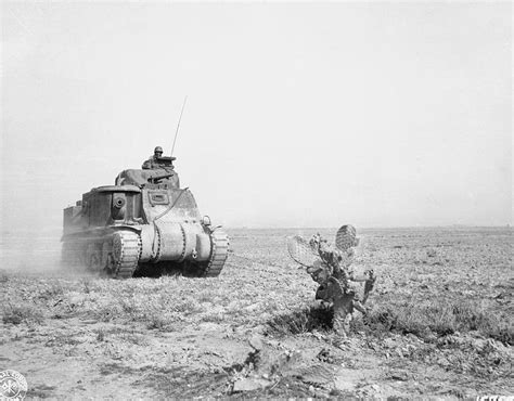 M3 Lee Tank Of Us 1st Armored Division During The Battle At Kasserine