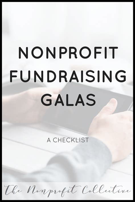 Nonprofit Fundraising Gala Checklist With Images Fundraising Gala
