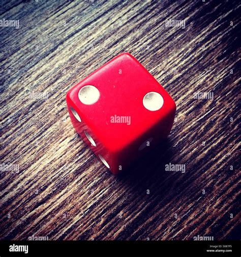 Red Dice Showing Number 2 Stock Photo Alamy