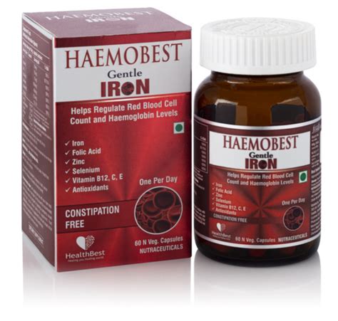 Iron And Red Blood Cell Supplement Capsules Which Increases Hgb 60