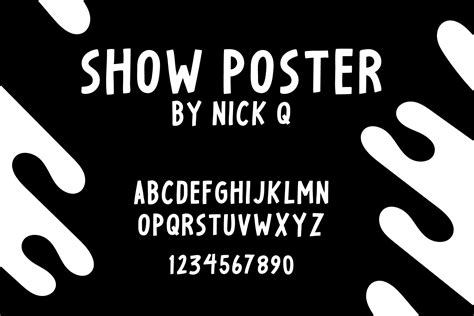 Show Poster Font Fonts Creative Market