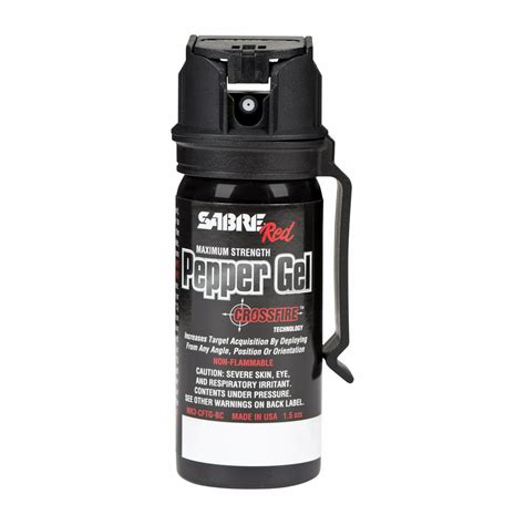 Sabre Red Crossfire Pepper Spray Pepper Gel With Belt Clip Walmart