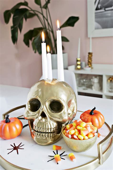 skull skeletal hand stand candle light party decorations halloween ciudaddelmaizslp gob mx