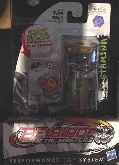 Original Hasbro Beyblade Metal Fusion Earth Virgo Stamina Gb145bs Bb60