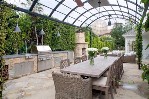 Although only usable part of the year, outdoor kitchens are something to loom forward to as soon as beautiful weather makes its presence felt. 7 of Our Favorite Outdoor Cooking and Dining Areas | HGTV ...
