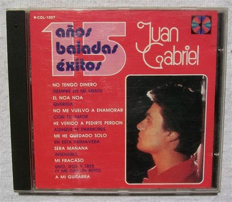 Juan Gabriel 15 Años Baladas exitos Cd Ariola 1988 Meses sin intereses