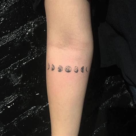 Smalltattoos En Instagram Moon Phases By Tattoobychang