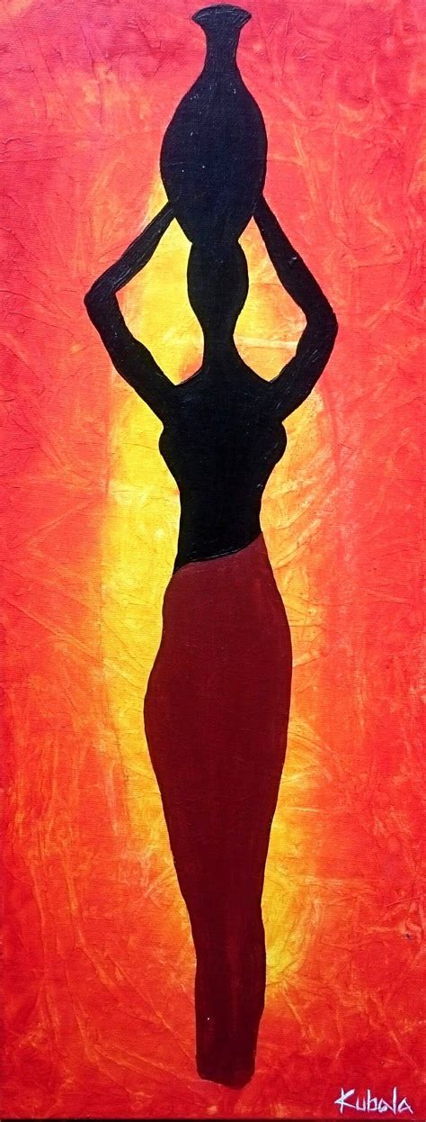 African Woman EASY AFRICAN PAINTING Acrylic Painting African Paintings African Art