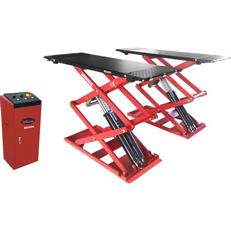 Redback Rb3000 Full Rise Surface Mounted Scissor Lift Tyre Bay Direct