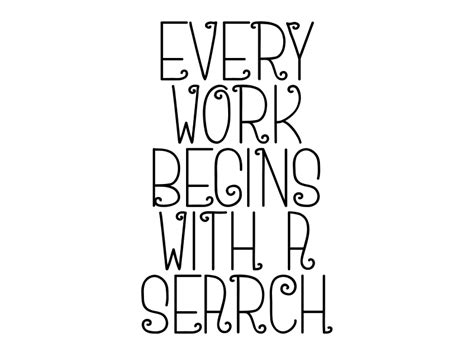 Every Work Begins With A Search Graphic By Dudley Lawrence · Creative