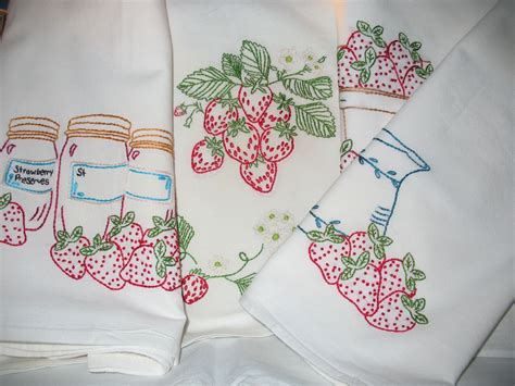 26 Kitchen Towel Embroidery Designs