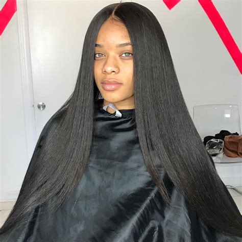 Check out @imanityee ️ | Straight hairstyles, Brazilian straight hair, Straight weave hairstyles