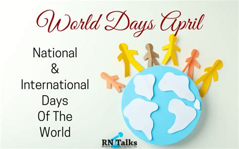 World Days April National And International Days 2024