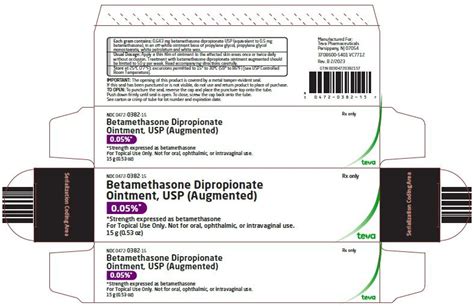 Betamethasone Ointment Augmented Package Insert