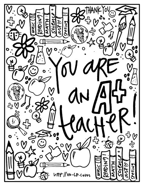 Teacher Appreciation Printable Cards To Color Printable Word Searches