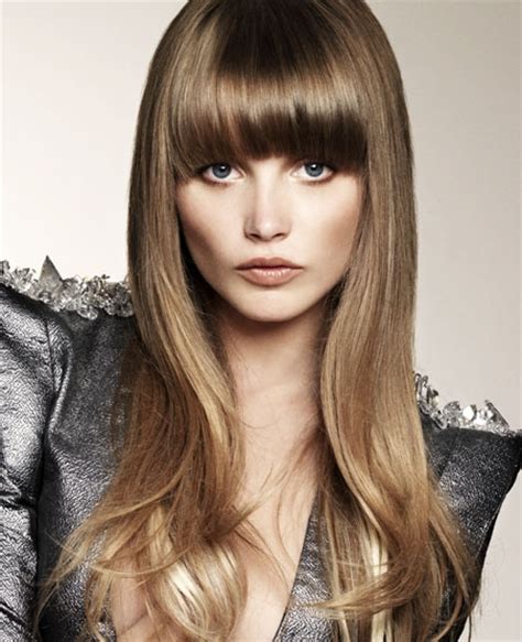Long Hairstyles With Stylish Bangs
