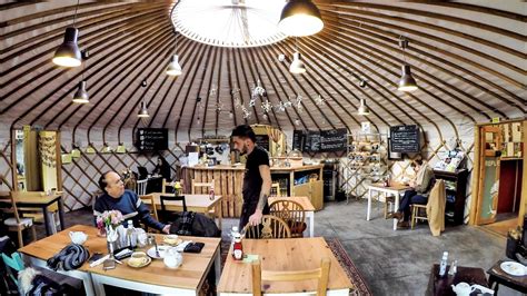 Mongolian Yurt Nomadic Tent As A Coffee Shop In London Curious Youtube