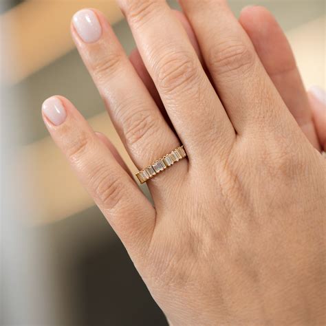 Bridge Eternity Band with Baguette and Trapeze Cut Diamonds – ARTEMER