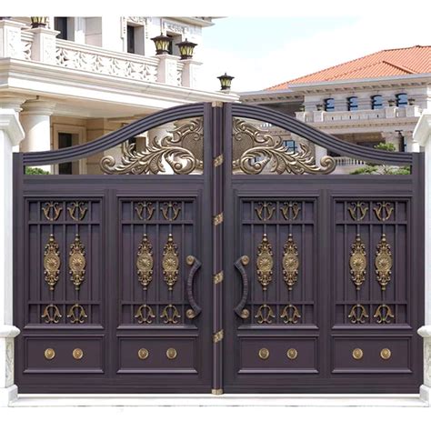 Modern House Aluminium Alloy Iron Main Gate Design - China House Gate