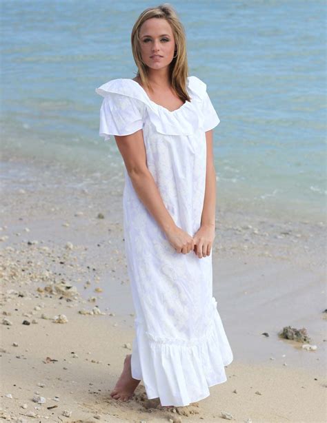 This Beautiful Relax Fit Pull Over Style Long Muumuu Dresses Hawaiian Is Made With 100 Cotton