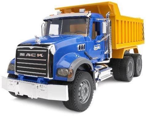 Bruder 02825 Mack Granite Dump Truck With Snow Plow Blade For
