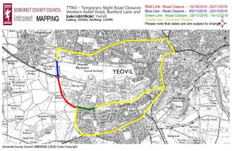 Yeovil Western Corridor Roadworks Overnight Closures And 3 Mile