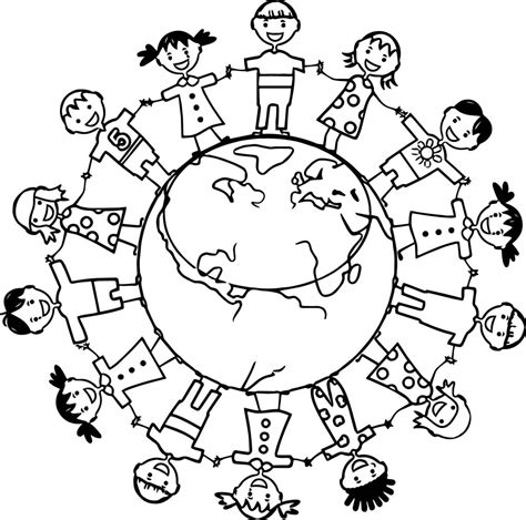 Earth Globe Coloring Page Wecoloringpage 015
