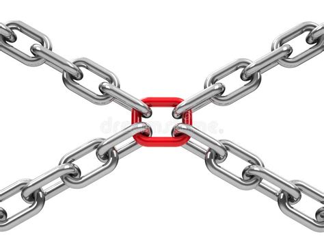 Chains Link Strength Connection Vector Seamless Pattern Of Metal Linked