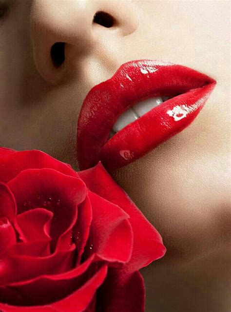 Red Rose Red Lips Beautiful Lips Red Lipsticks