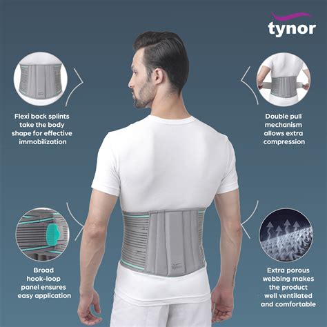 Buy Back Brace By Tynor Tynor Lumbo Sacral Belt Back Support For Men