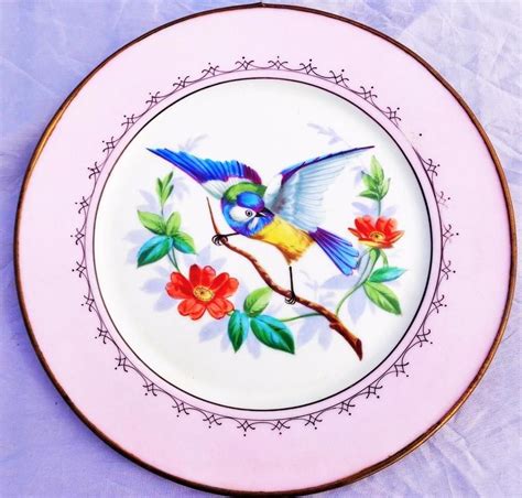 Undefined Hand Painted Birds Painting Antique Plates