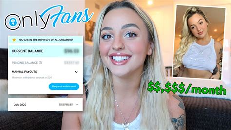 HOW MUCH MONEY I MADE ON ONLYFANS THIS MONTH YouTube