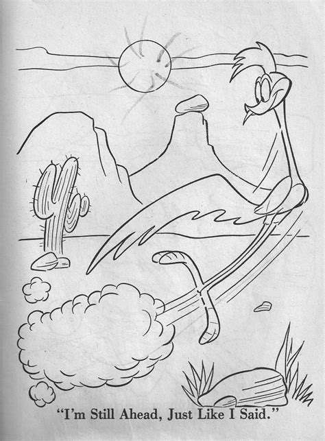 Road Runner Looney Tunes Drawings Coloring Pages