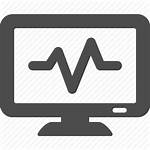 Health Monitor Icon Computer Screen Business Monitoring