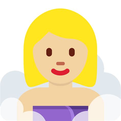 Woman In Steamy Room Emoji Clipart Free Download Transparent Png