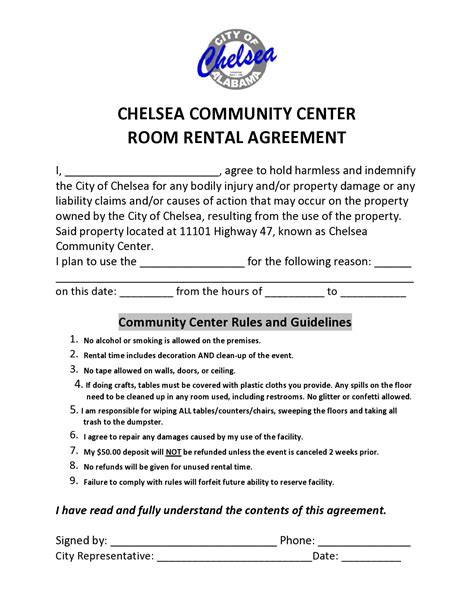 Free Room Rental Agreement Template
