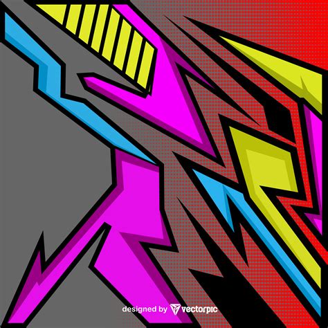 Colorful Abstract Racing Stripes Background Free Vector Vectorpic