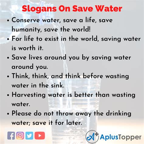 Slogans Em Save Water Slogans Exclusivos E Cativantes Em Save Water