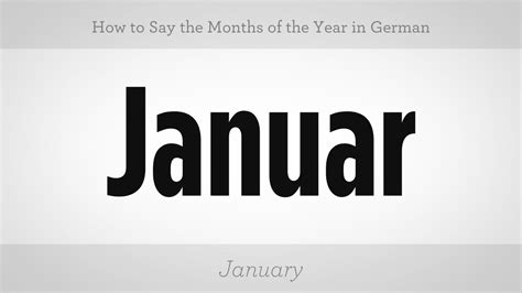 How To Say Months Of The Year In German German Lessons Youtube
