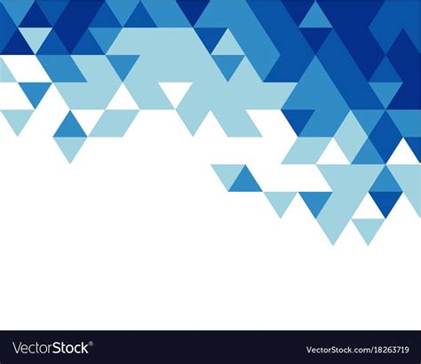Abstract Blue Triangle Modern Template Vector Image On Vectorstock