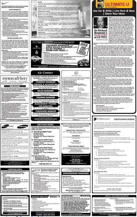 Sebagian dari mereka menebar perangkap di iklan lowongan kerja yang tersebar di internet, media. Iklan Lowongan kerja koran kompas Sabtu 23 Maret 2013 - LowonganKompas