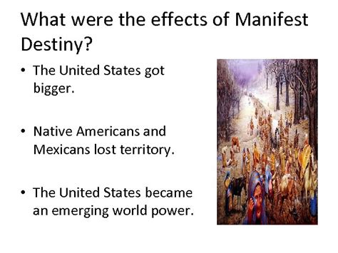 Manifest Destiny Unit 7 Causes And Effects