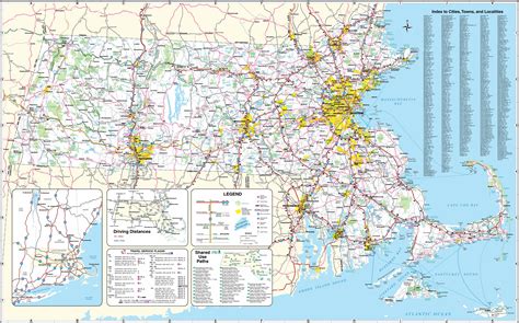 Detailed Political Map Of Massachusetts Ezilon Maps Images And Photos
