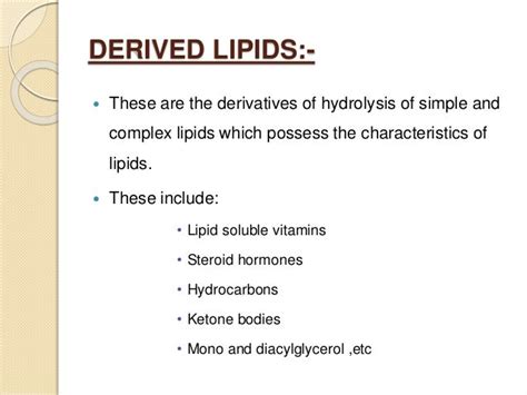 Classification Of Lipids