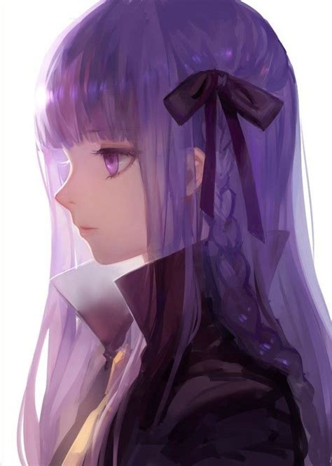 Anime Girl With Purple Hair Anime Girls Pinterest