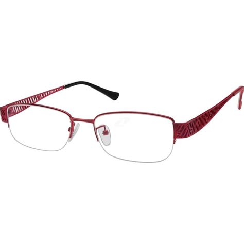 Red Rectangle Glasses 890818 Zenni Optical Eyeglasses Fashion Frames Eyeglasses Eye