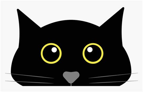 Black Cat Head Clipart Hd Png Download Kindpng
