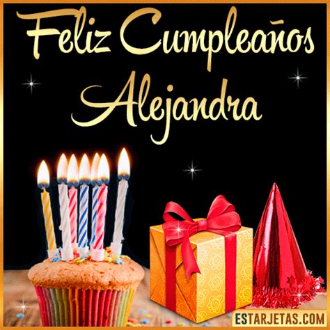 Feliz Cumpleaños Alejandra Imágenes  Tarjetas Y Mensajes
