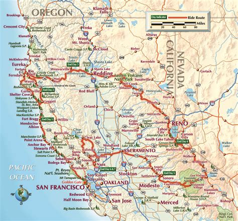 Maps Of California And Oregon Lawerence Yarnell