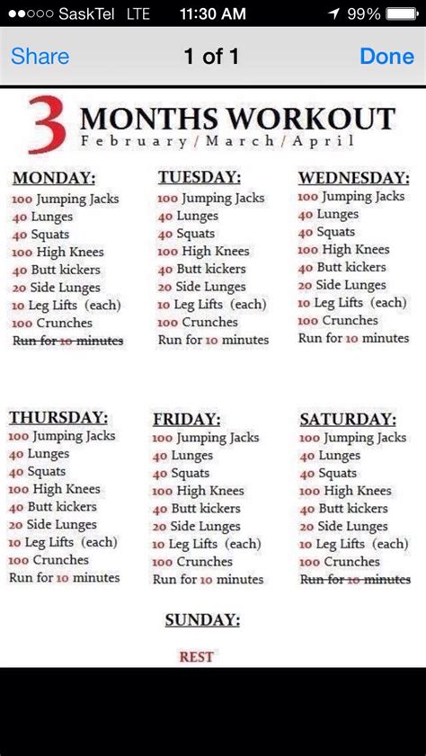 3 Month Workout Plan Musely